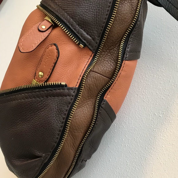 Anthropologie Leather Crossbody Hobo Bag Purse - Picture 5 of 8